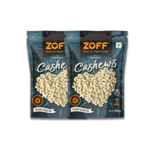 Deals, Discounts & Offers on  - Zoff Premium Whole Cashews: Crunchy Cashew Nuts | Pack of 2*250g Each | Nutritious & Delicious whole Cashews | Net weight 500g