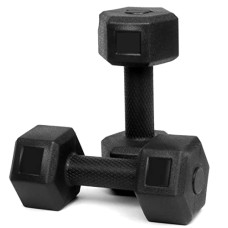 Deals, Discounts & Offers on  - FitBox Sports Exclusive Hex PVC Dumbbells (2kg - 10kg) Pack Of Dumbbells Set For Home Gym