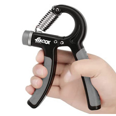 Deals, Discounts & Offers on  - FitBox Sports Adjustable Black/Gray Hand Grip (10kg - 40kg) Finger Excerciser, Hand Gripper For Men & Women