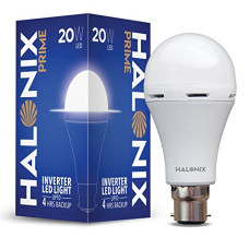 Deals and Offers on - Halonix 20 Watt B22 LED White Rechargeable Emergency light Inverter Bulb, Pack of 1 Deals, Discounts & Offers on - Halonix 20 Watt B22 LED White Rechargeable Emergency light Inverter Bulb, Pack of 1