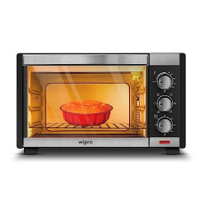 Deals, Discounts & Offers on  - [For ICICI Bank Credit Card] Wipro Vesta CTG01 28 L Oven Toast Grill/OTG |1600 Watt with Smart Cook Function |Rotisserie & Convection| 6 Stage Heating | Grill, Bake & Roast | Heat Resistant Tempered Glass | Black