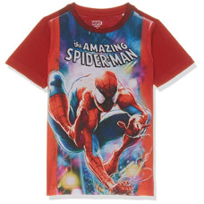 Deals and Offers on - Marvel Spiderman by Wear Your Mind Boys T-Shirt Deals, Discounts & Offers on - Marvel Spiderman by Wear Your Mind Boys T-Shirt