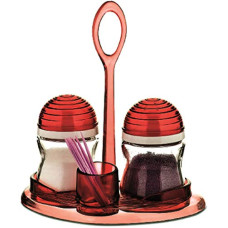 Deals and Offers on - Signoraware Twins Salt n Spice Shaker Glass (Set of 2) 75 ml Each, Red Deals, Discounts & Offers on - Signoraware Twins Salt n Spice Shaker Glass (Set of 2) 75 ml Each, Red