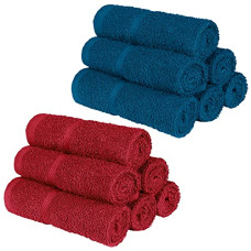 Deals, Discounts & Offers on  - BEDSPUN 100% Cotton Terry Small Towels for Face Set of 12 |350 GSM Small Towels for Face and Hand, Face Towel
