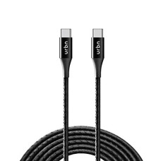 Deals, Discounts & Offers on  - URBN Type-C to Type-C 3 Amp Fast Charging Data and Sync Cable Extra Tough Power Delivery 18W Compatible (4 Feet) 1.2M - Black