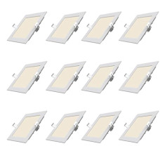 Deals, Discounts & Offers on  - Polycab 3W LED Panel Light Scintillate Edge Slim Square Smart Offers Bright Lumination Long Lifespan No Harmful Radiation (Neutral White, 4000K, 12 PCS, Cut Out: 2.55 inches)