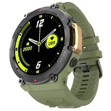 Deals, Discounts & Offers on  - Fire-Boltt Artillery 1.5 HD Display Smart Watch, Shockproof Design, Rugged Looks, Motion Sensor Gaming, 320 mAh Battery, Bluetooth Calling, 100+ Sports Modes, Health Suite, Inbuilt Games (Green)