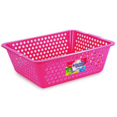 Deals and Offers on - Cello Plastic Kitchen Basket, Big, 36 Liters, Pink Deals, Discounts & Offers on - Cello Plastic Kitchen Basket, Big, 36 Liters, Pink