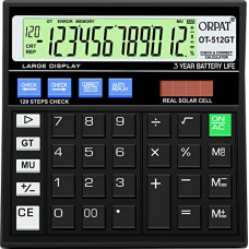 Deals, Discounts & Offers on Electronics - Orpat OT-512GT Calculator (Black)