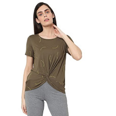 Deals, Discounts & Offers on Women - VERO MODA Women's Rayon Blend Regular Fit T-Shirt