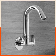 Deals, Discounts & Offers on Home Improvement - Aquila by Bathla - Atria Swan Cock Tap with Flange
