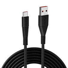 Deals and Offers on - URBN USB Type-C 3.4A Fast Charging Cable - 5ft | Unbreakable Nylon Braided | Quick Charge Compatible with Samsung, OnePlus, and More | Charge & Data Transfer | Rugged C-Type Device Cable - Black Deals, Discounts & Offers on - URBN USB Type-C 3.4A Fast Charging Cable - 5ft | Unbreakable Nylon Braided | Quick Charge Compatible with Samsung, OnePlus, and More | Charge & Data Transfer | Rugged C-Type Device Cable - Black