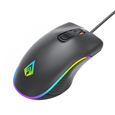 Deals and Offers on - Archer Tech Lab Recurve 200 Rubber Oil Finish Wired Gaming Mouse, Adjustable 12800 DPI and 7 Buttons, 13 Color Breathing RGB, Gaming Sensor with 1000Hz Polling Rate, Compatible with PC/Mac - Black Deals, Discounts & Offers on - Archer Tech Lab Recurve 200 Rubber Oil Finish Wired Gaming Mouse, Adjustable 12800 DPI and 7 Buttons, 13 Color Breathing RGB, Gaming Sensor with 1000Hz Polling Rate, Compatible with PC/Mac - Black