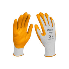 Deals and Offers on - Ingco Heavy Duty Nitrile Anti-Skid Safety Work Gloves For Mechanic, Industrial Assembly Line, Field Work (Multicolour, Pack of 12 Pairs) Deals, Discounts & Offers on - Ingco Heavy Duty Nitrile Anti-Skid Safety Work Gloves For Mechanic, Industrial Assembly Line, Field Work (Multicolour, Pack of 12 Pairs)