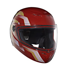 Deals, Discounts & Offers on  - Royal Enfield TPEX Full Face Camo MLG Helmet with Clear Visor Gloss Red, Size: M( 57-58cm)