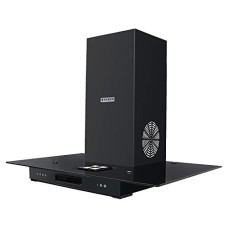 Deals, Discounts & Offers on  - Faber 90 cm 1095 m/HR Straight Glass Kitchen Chimney (3N1AEROSTATIONGLAMOUR3DFT BK 90, Baffle Filter, Black)