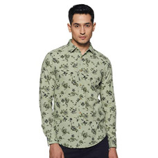 Deals, Discounts & Offers on Men - ABOF Men's Floral Slim Fit Casual Shirt