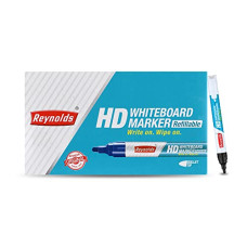 Deals and Offers on Electronics - Reynolds Bold White Board Marker Pen For Office And Home Use I Leak Proof White Board Marker With Unique Tip Stopper System - 10Ct Black Deals, Discounts & Offers on Electronics - Reynolds Bold White Board Marker Pen For Office And Home Use I Leak Proof White Board Marker With Unique Tip Stopper System - 10Ct Black
