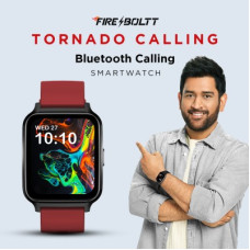 Deals and Offers on - Fire-Boltt Tornado Bluetooth Calling Smartwatch Smartwatch(Maroon Strap, Free Size) Deals, Discounts & Offers on - Fire-Boltt Tornado Bluetooth Calling Smartwatch Smartwatch(Maroon Strap, Free Size)