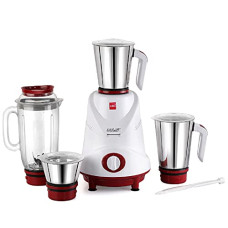 Deals and Offers on - Cello Grind-N-Mix Elite Mixer Grinder, 500 Watts, 3 Stainless Steel Jar and 1 Juicer Jar, Maroon Deals, Discounts & Offers on - Cello Grind-N-Mix Elite Mixer Grinder, 500 Watts, 3 Stainless Steel Jar and 1 Juicer Jar, Maroon