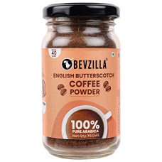 Deals and Offers on - Bevzilla Instant Coffee Powder (English Butterscotch Flavour) - 75 Grams | 100% Arabica Beans | Hot & Cold Coffee | Makes 40 Cups | Strong Coffee | Flavoured Coffee| Glass Jar Deals, Discounts & Offers on - Bevzilla Instant Coffee Powder (English Butterscotch Flavour) - 75 Grams | 100% Arabica Beans | Hot & Cold Coffee | Makes 40 Cups | Strong Coffee | Flavoured Coffee| Glass Jar