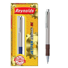 Deals and Offers on - Reynolds JETTER METALLIC 1 CT BLUE | Ball Point Pen for Gift | Professional Ball Pens with Superior Writing Experience | Ball Pens Deals, Discounts & Offers on - Reynolds JETTER METALLIC 1 CT BLUE | Ball Point Pen for Gift | Professional Ball Pens with Superior Writing Experience | Ball Pens