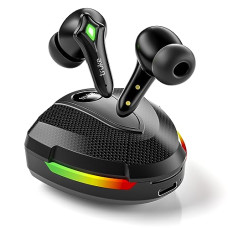 Deals, Discounts & Offers on Headphones - truke Newly Launched BTG Storm Gaming Earbuds with 40ms Ultra-Low Latency, 13mm Titanium Drivers, ENC, 50H Playtime, Fast Charge, BT 5.3, IPX5 (Black)
