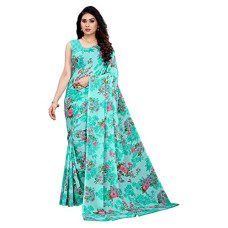 Deals and Offers on Women - SIRIL Women's Printed Georgette Saree with Unstitched Blouse Piece Deals, Discounts & Offers on Women - SIRIL Women's Printed Georgette Saree with Unstitched Blouse Piece