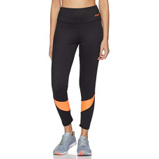 Deals, Discounts & Offers on Women - Fusefit Women's Slim Fit Tights (FFA-WB002-01_Black/ Peach_S)