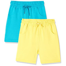 Deals and Offers on - Amazon Brand - Jam & Honey Girl's 100% Soft Cotton Comfy Casual Shorts (Pack of 2) Deals, Discounts & Offers on - Amazon Brand - Jam & Honey Girl's 100% Soft Cotton Comfy Casual Shorts (Pack of 2)