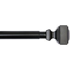 Deals, Discounts & Offers on Accessories - amazon basics Metal 1' Curtain Rod with Square Ends, 36' to 72', Black