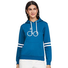 Deals, Discounts & Offers on Women - Fusefit Women's Fleece Hooded Neck Sweatshirt(FFA-WT055-02_SPORTS BLUE_L)