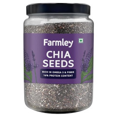 Deals and Offers on - Farmley Premium Natural Chia Seeds 1 Kg, Reusable Jar | Edible Chia Seeds | Rich in Fibre Seeds | Chia Seeds Deals, Discounts & Offers on - Farmley Premium Natural Chia Seeds 1 Kg, Reusable Jar | Edible Chia Seeds | Rich in Fibre Seeds | Chia Seeds