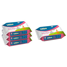 Deals, Discounts & Offers on Baby Care - Little's Soft Cleansing Baby Wipes with Aloe Vera, Jojoba Oil and Vitamin E (80 wipes) pack of 3 & Little's Soft Cleansing Baby Wipes with Aloe Vera, Jojoba Oil and Vitamin E (80 wipes)