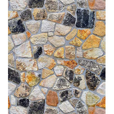 Deals, Discounts & Offers on Home Improvement - CRIMSON DECORS Faux Stone SELF Adhesive Wallpaper