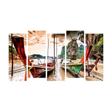Deals, Discounts & Offers on  - PAPER PLANE DESIGN Panel Painting for Wall Decoration Split Multiple Panels Art