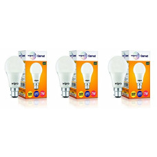 Deals and Offers on - wipro Polycarbonate Garnet Base B22 7-Watt LED Bulb (Warm White) -Pack of 3 Deals, Discounts & Offers on - wipro Polycarbonate Garnet Base B22 7-Watt LED Bulb (Warm White) -Pack of 3