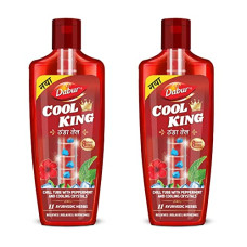 Deals and Offers on Beauty Care - Dabur Cool King Thanda Tel Hair Oil - 270ml (Pack of 2) | Power of 11 Ayurvedic Herbs | Relaxing & Refreshing Cooling Effect | Relieves Headache, Sleeplessness & Stress | Suitable Deals, Discounts & Offers on Beauty Care - Dabur Cool King Thanda Tel Hair Oil - 270ml (Pack of 2) | Power of 11 Ayurvedic Herbs | Relaxing & Refreshing Cooling Effect | Relieves Headache, Sleeplessness & Stress | Suitable