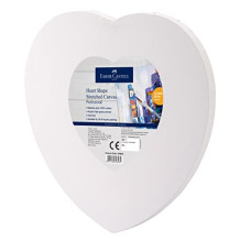 Deals and Offers on - Faber-Castell Heart Shape Stretched Canvas Deals, Discounts & Offers on - Faber-Castell Heart Shape Stretched Canvas
