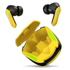 Deals and Offers on Headphones - pTron Newly Launched Bassbuds B91 TWS Earbuds with 38ms Gaming Low Latency, AI-ENC Stereo Calls, 40Hrs Playtime, Dual HD Mic, in-Ear Bluetooth 5.3 Headphones, Fast Type-C Charging & IPX5 (Yellow) Deals, Discounts & Offers on Headphones - pTron Newly Launched Bassbuds B91 TWS Earbuds with 38ms Gaming Low Latency, AI-ENC Stereo Calls, 40Hrs Playtime, Dual HD Mic, in-Ear Bluetooth 5.3 Headphones, Fast Type-C Charging & IPX5 (Yellow)