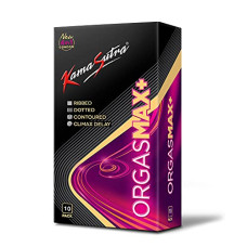 Deals, Discounts & Offers on Sexual Welness - KamaSutra Orgasmax+ Condoms for Men & Women, Dotted and Ribbed for Her Pleasure, Delay Lubricant & Contoured