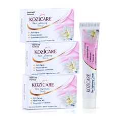 Deals and Offers on - Kozicare Skin Lightening Facial Kit | 3 Soap + 1 Cream Pack | For Lightening & Brightening Skin | Contains Goodness of Kojic Acid, Arbutin, Glutathione Deals, Discounts & Offers on - Kozicare Skin Lightening Facial Kit | 3 Soap + 1 Cream Pack | For Lightening & Brightening Skin | Contains Goodness of Kojic Acid, Arbutin, Glutathione