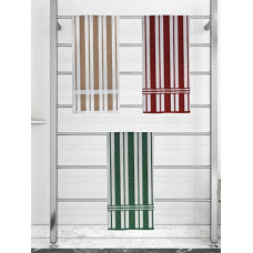Deals, Discounts & Offers on  - Athom Trendz Ecosaviour Striped Cotton Bath Towel 70x140 cm Multicolour Pack of Three