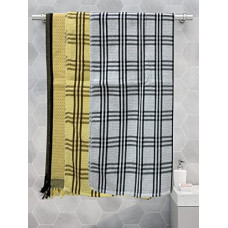 Deals, Discounts & Offers on  - Athom Living Eco Saviour Premium Cotton Light Weight Quick-Dry High Absorbent Cotton Bath Towel Multicolor- Pack of 3