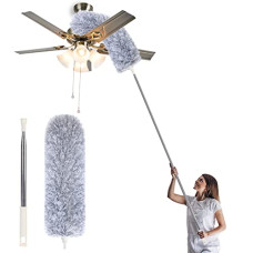 Deals and Offers on Home Improvement - BLACK OLIVE Microfiber Duster With Extension Pole,Washable Bendable Head Ceiling Fan Duster,15-100 Inch Wet Or Dry Dust Collect Telescoping Dusters For Cleaning,High Ceiling,Keyboard,Furniture,Cars Deals, Discounts & Offers on Home Improvement - BLACK OLIVE Microfiber Duster With Extension Pole,Washable Bendable Head Ceiling Fan Duster,15-100 Inch Wet Or Dry Dust Collect Telescoping Dusters For Cleaning,High Ceiling,Keyboard,Furniture,Cars