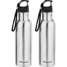 Deals, Discounts & Offers on  - Butterfly W5020I00000 Stainless Steel Water Bottle, 750ml, Pack of 2