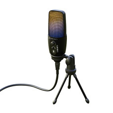 Deals and Offers on - ZEBRONICS Zeb-Lucid RGB Gaming-Tripod Condenser Microphone with 2M USB Cable Deals, Discounts & Offers on - ZEBRONICS Zeb-Lucid RGB Gaming-Tripod Condenser Microphone with 2M USB Cable