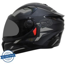 Deals, Discounts & Offers on  - Steelbird SBH-17 Terminator Full Face Graphic Motorbike Helmet(Matt Black Grey with Smoke Visor)
