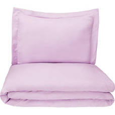 Deals and Offers on - Amazon Basics Microfiber 2-Piece Duvet Cover Set - Single (66x90-inch), Frosted Lavender - with Pillow Cover Deals, Discounts & Offers on - Amazon Basics Microfiber 2-Piece Duvet Cover Set - Single (66x90-inch), Frosted Lavender - with Pillow Cover