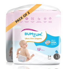 Deals and Offers on Baby Care - Bumtum Ultra Slim Large Baby Diaper Pants, 48 Count, For Sensitive Skin, 12 Hrs Protection,Cottony Soft Anti-Rash Layer, Wetness Indicator (Pack of 2) Deals, Discounts & Offers on Baby Care - Bumtum Ultra Slim Large Baby Diaper Pants, 48 Count, For Sensitive Skin, 12 Hrs Protection,Cottony Soft Anti-Rash Layer, Wetness Indicator (Pack of 2)